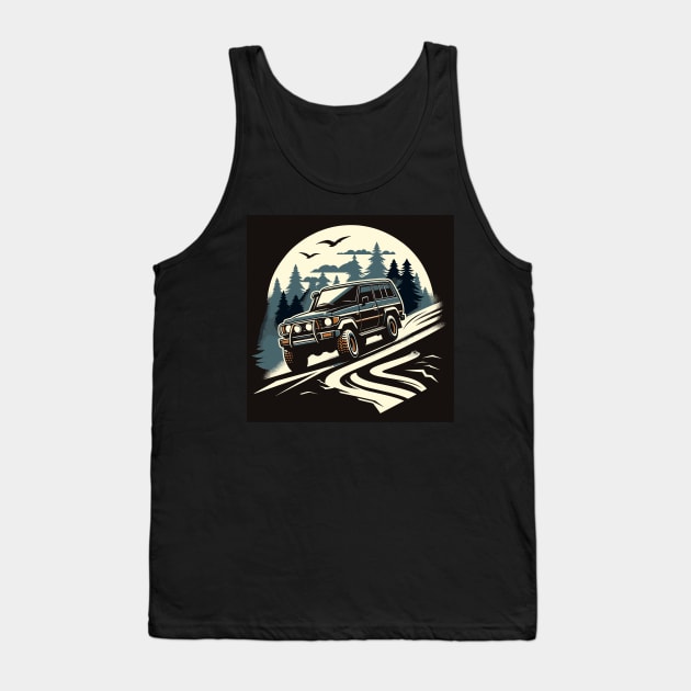 Nissan Patrol Crossing a Hill Tank Top by Rabbit’s Hole